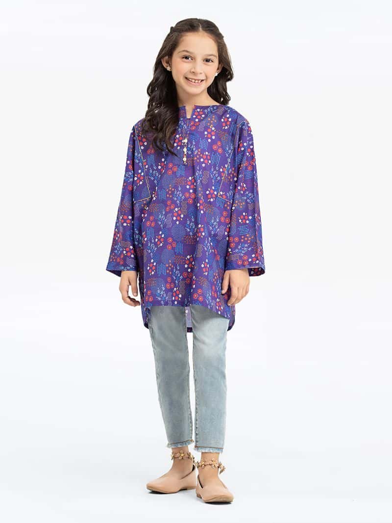 Printed Lawn Shirt - EGTKP24-70405S