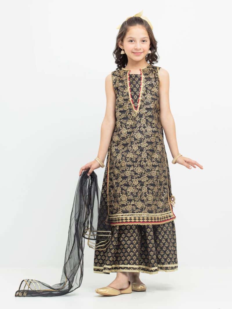 Block Print Cotton Shirt Dupatta - EGTPL5-50030SD