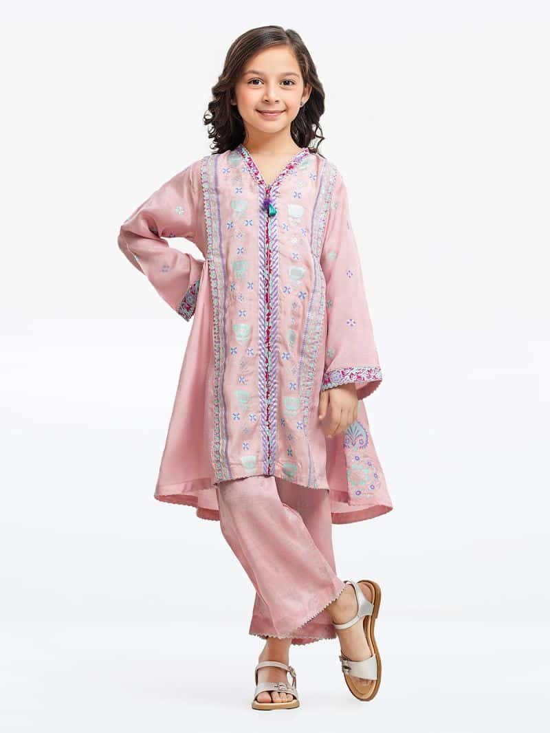 Printed Cotton Silk Co-Ord Set - EGTP23-22209