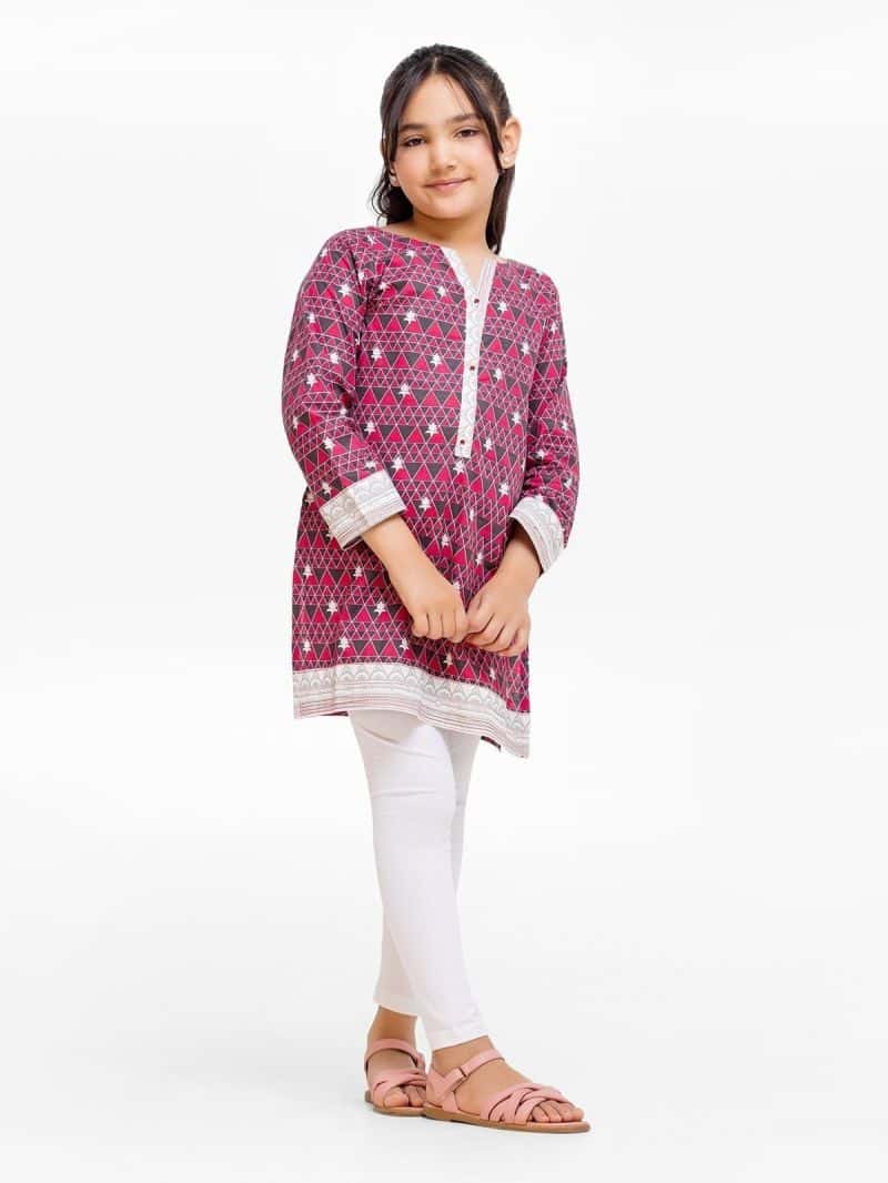 Printed Lawn Shirt - EGTKP23-70699S