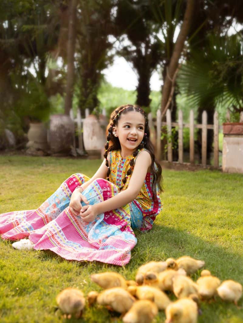 Printed Lawn Gharara Set - EGTKP5-70982ST - alternate view