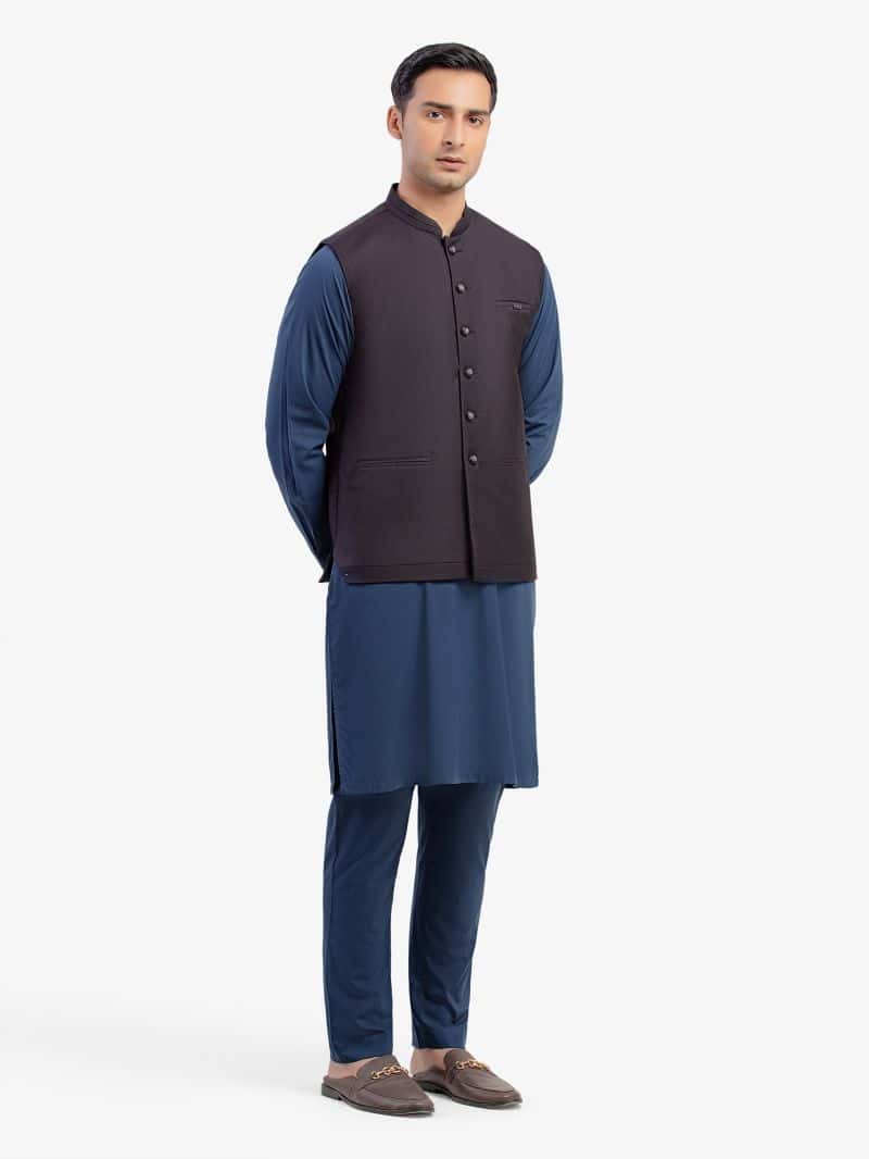 Plain Waistcoat - EMTWCP5-35992 - alternate view