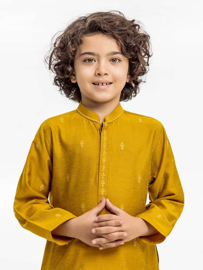 Embroidered Blended Kurta - EBTKC24-018 - alternate view