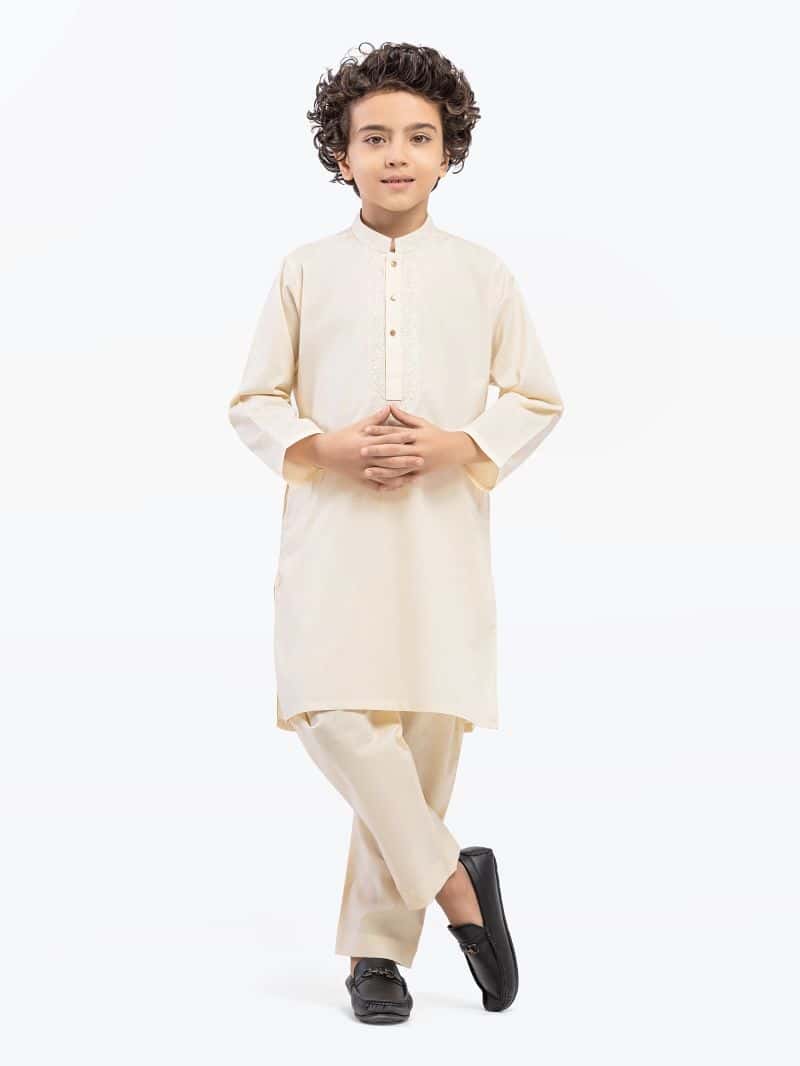 Embroidered Cotton Kurta Pajama
