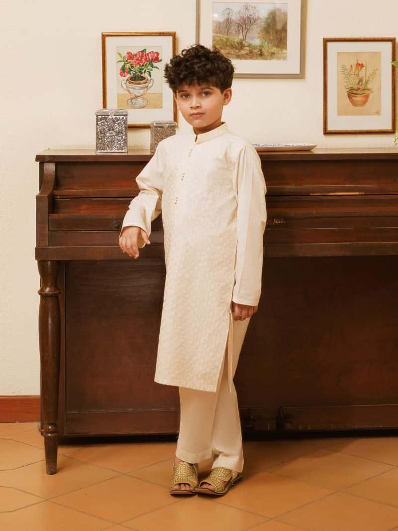Embroidered Cotton Kurta Pajama