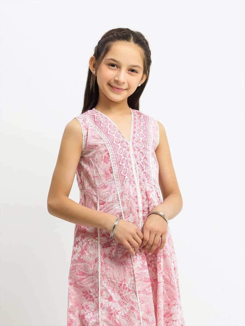 Printed Lawn Gharara Suit - alternate view