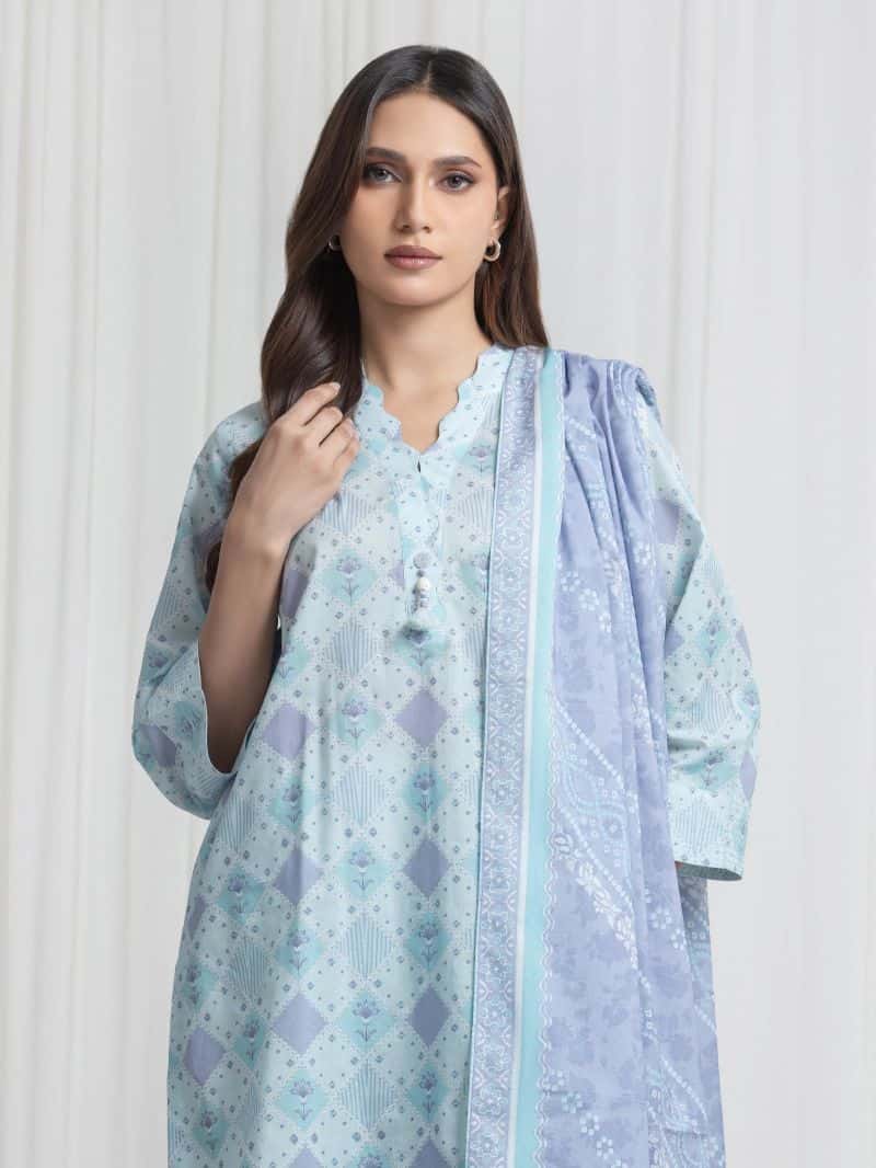 Printed Lawn Suit - alternate view