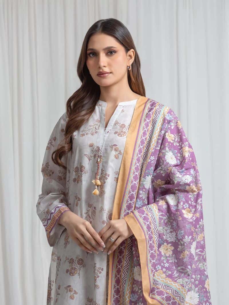 Printed Lawn Suit - alternate view