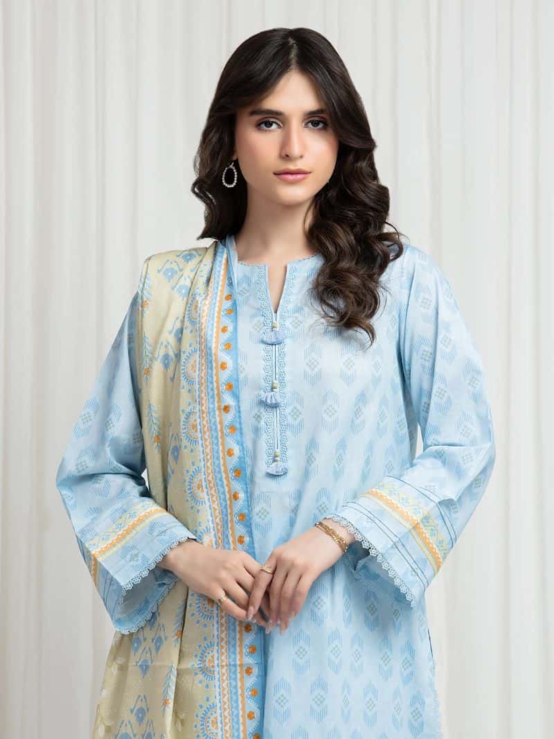 Printed Lawn Suit - alternate view