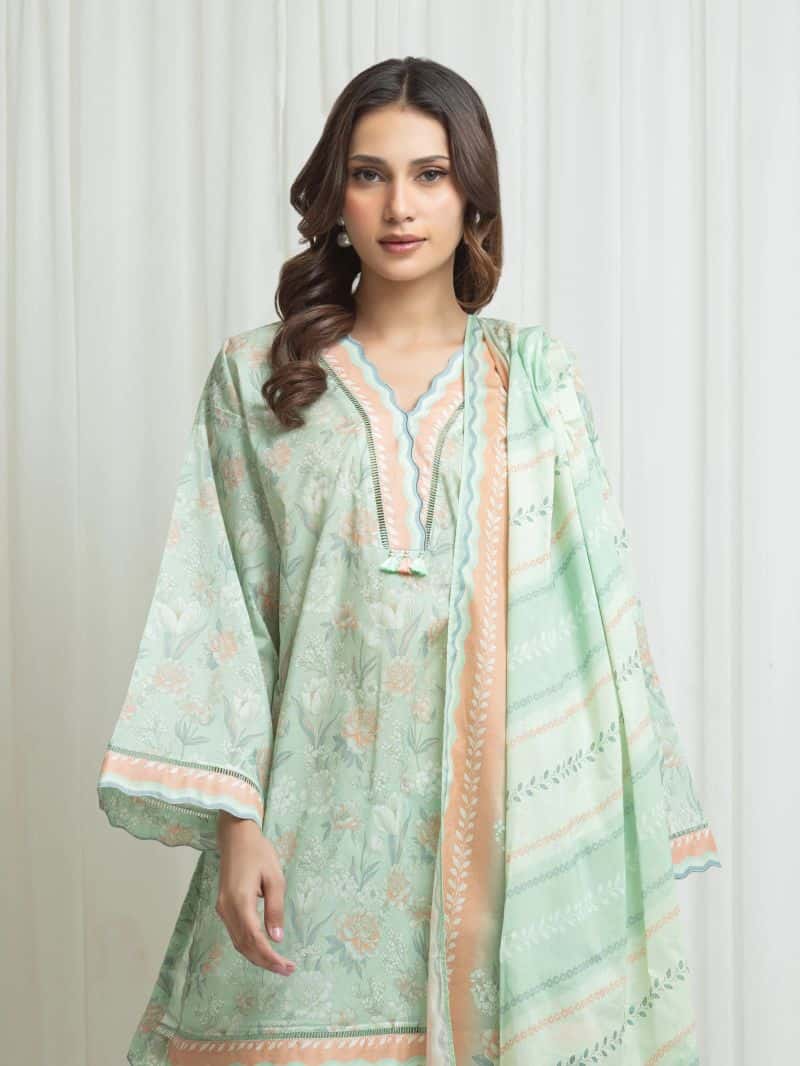 Printed Lawn Suit - alternate view
