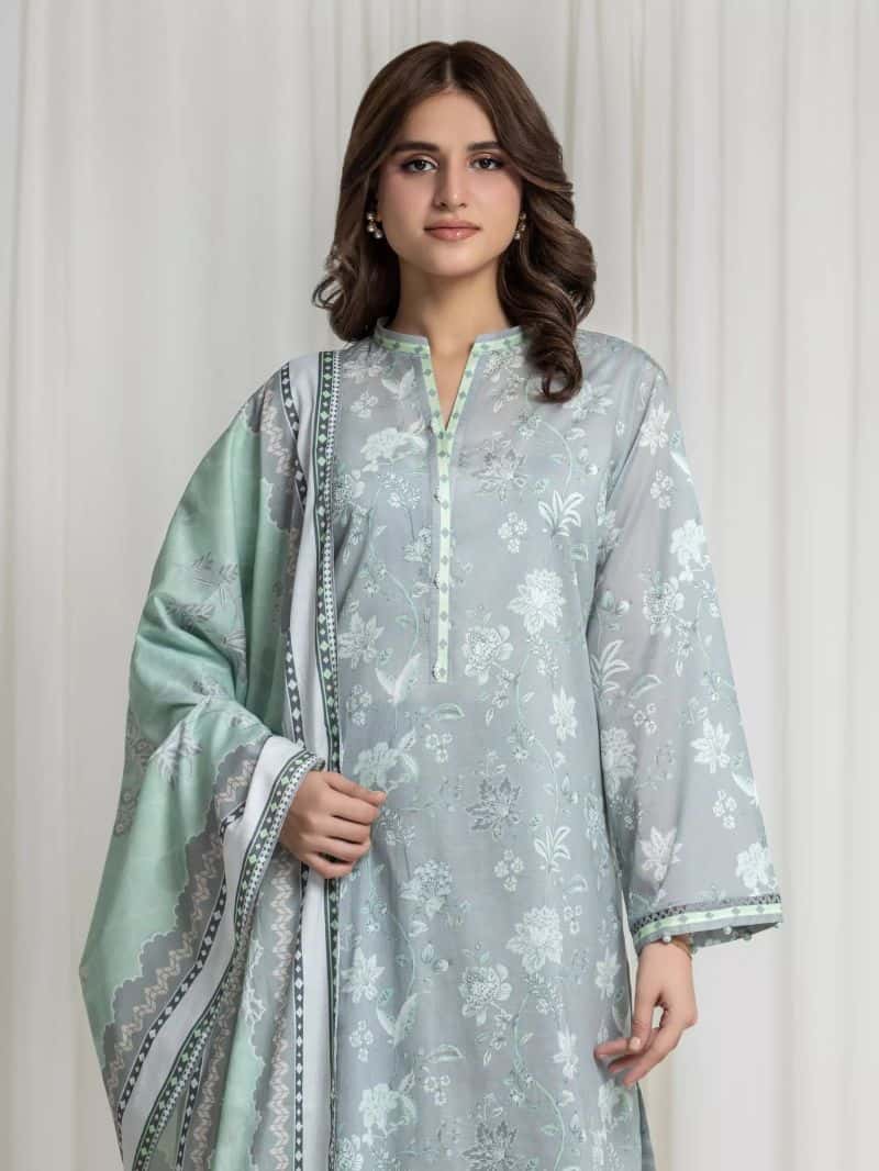Printed Lawn Suit - alternate view