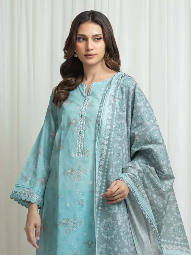 Printed Lawn Suit - alternate view
