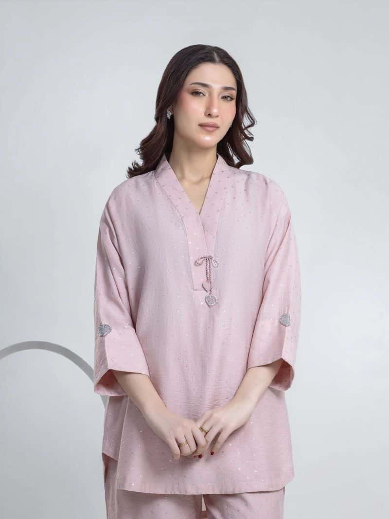Solid Viscose Co-Ord Set - alternate view
