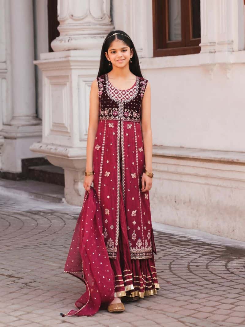 Embroidered Chanderi Suit - EGTPLED6-50121-3P - alternate view