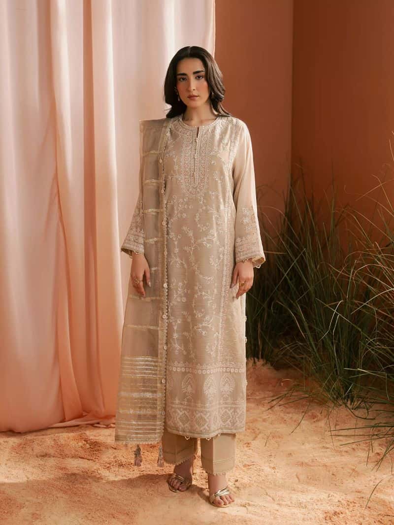 Embroidered Munar Suit - EWU6V21-32062-3P