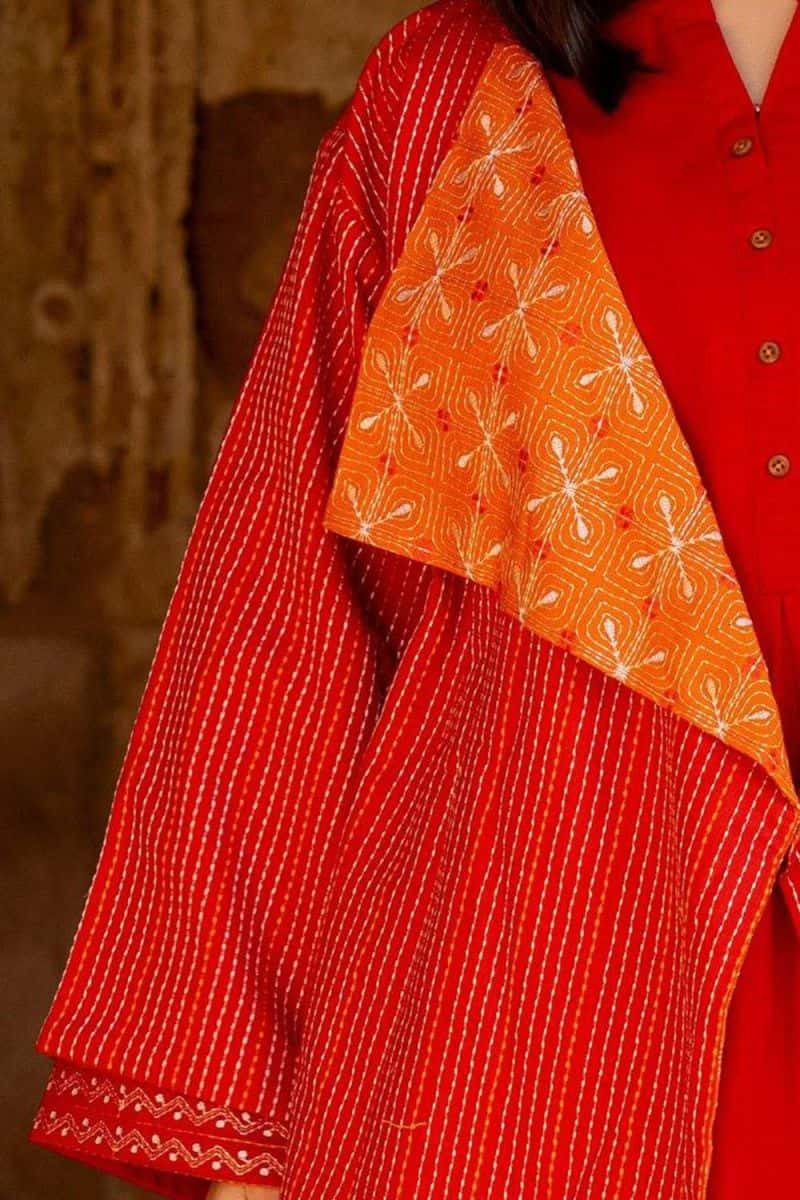 Khaddar Embroidered Crop Jacket - alternate view