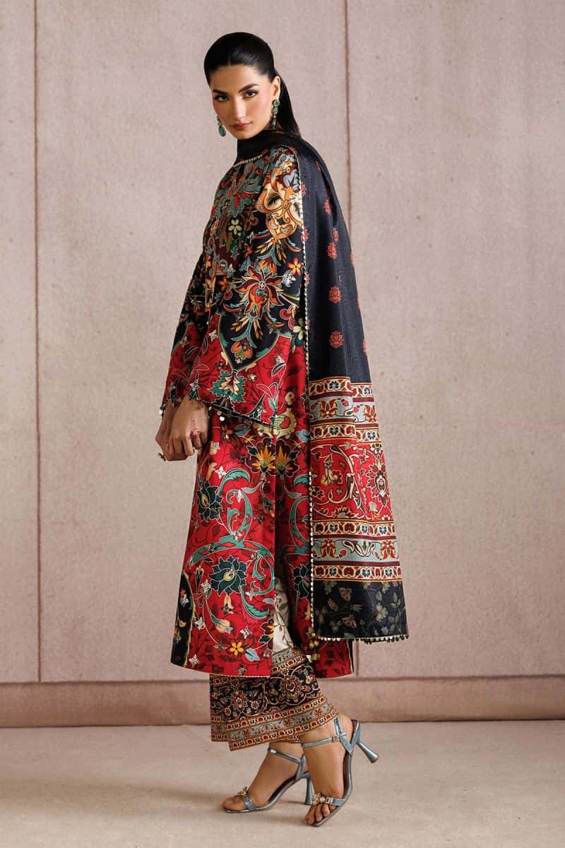 EMBROIDERED RAW SILK UR-7083 - alternate view