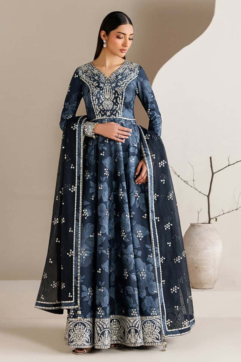 EMBROIDERED RAW SILK UR-7086 - alternate view