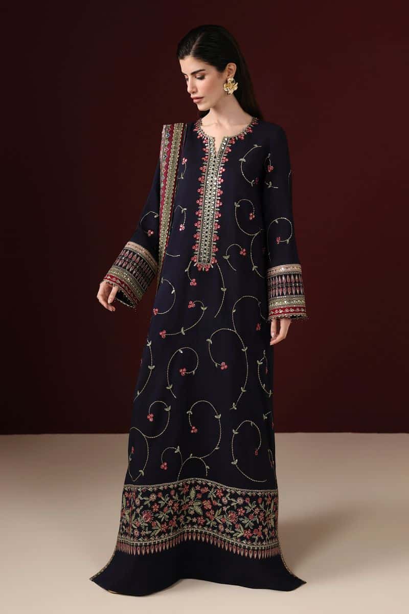 EMBROIDERED RAW SILK UR-7087 - alternate view