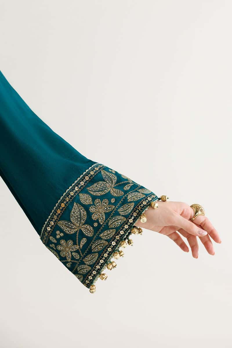 EMBROIDERED RAW SILK UR-7092 - alternate view