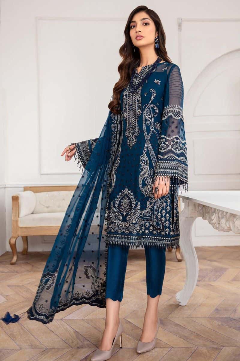 EMBROIDERED CHIFFON UC-3006