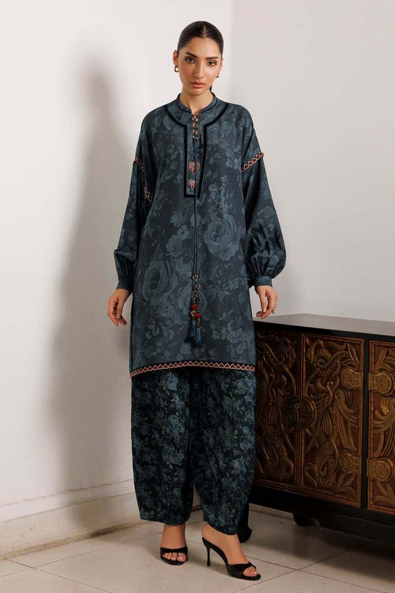 Embroidered Viscose Ready-to-Wear Suit