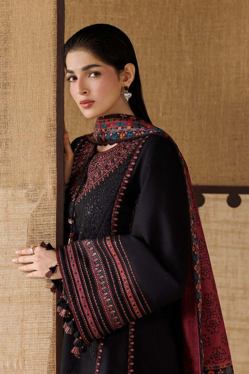Printed Khaddar Ready-to-Wear Suit - alternate view