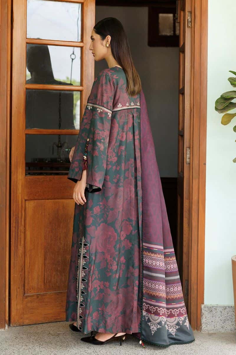 Embroidered Viscose Unstitched Suit (UW-0262) - alternate view