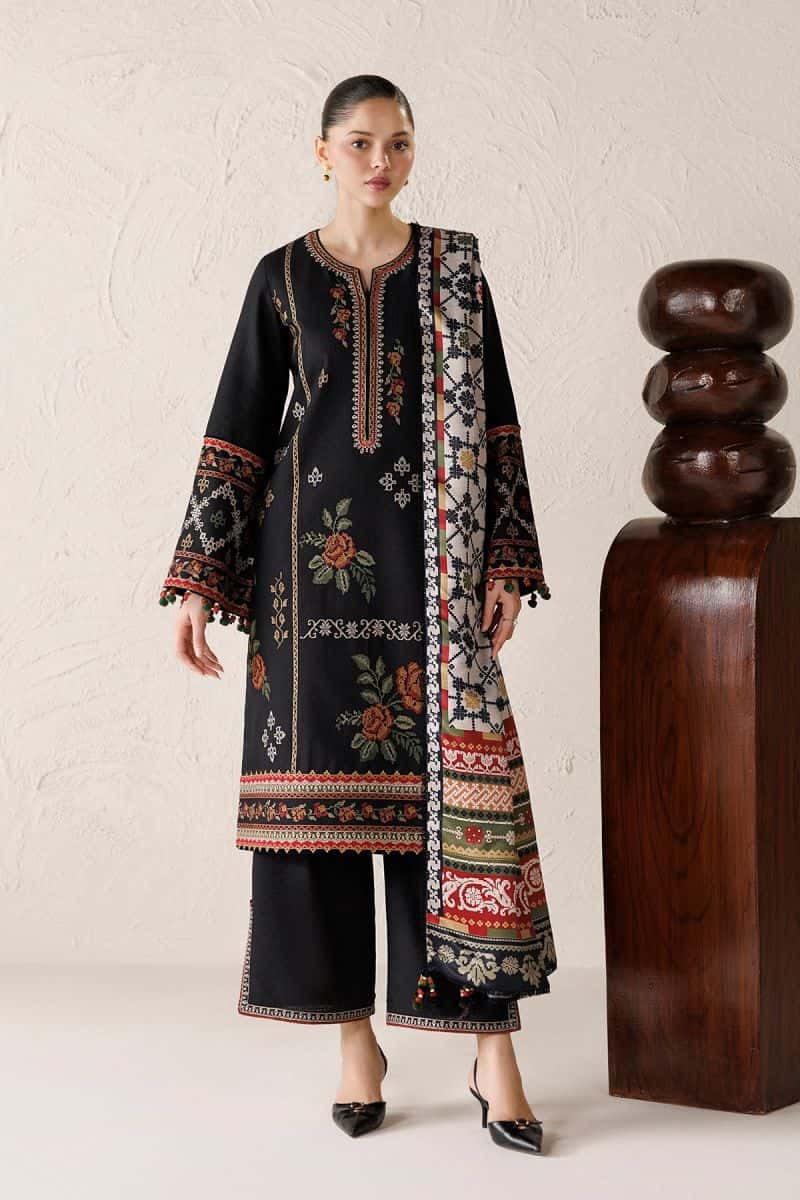 Embroidered Khaddar Ready-to-Wear Suit (RTW-0270)