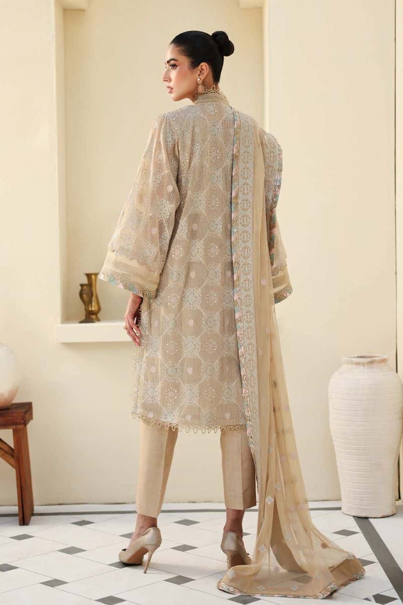 Embroidered Net Fabric (2Pcs) | LF-801 - alternate view