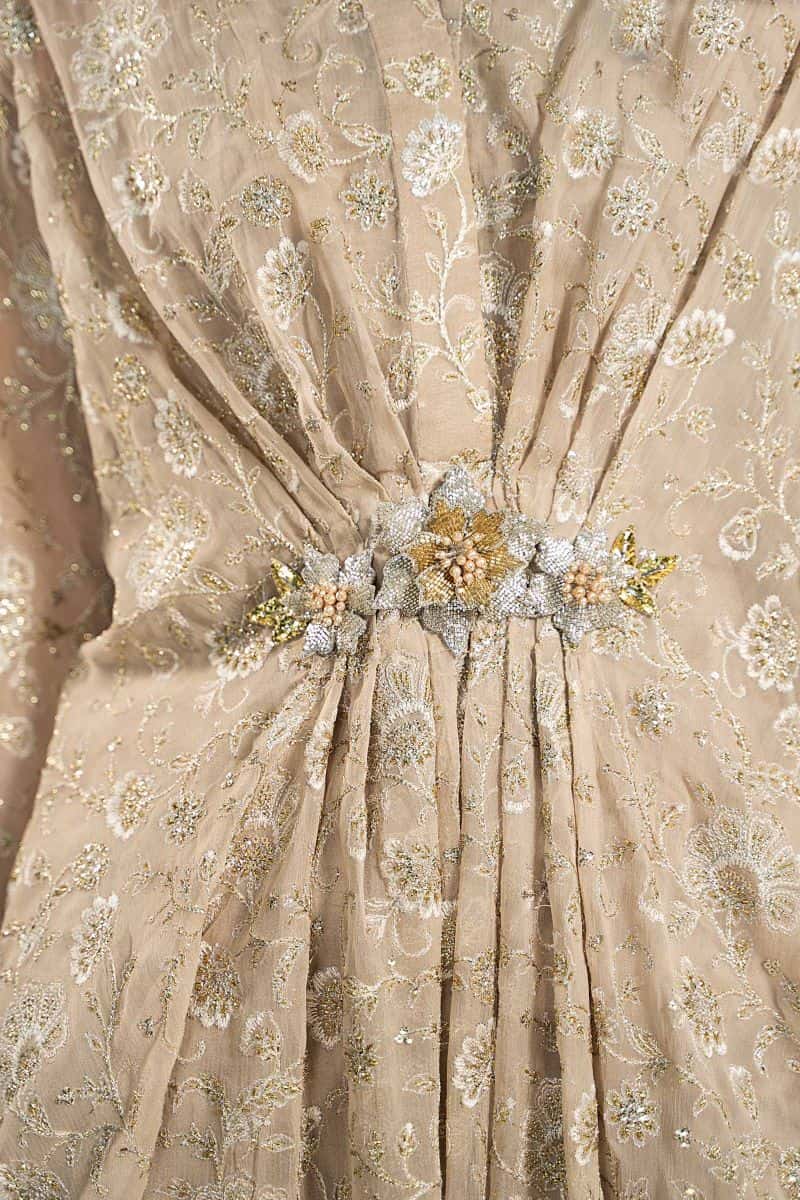Embroidered Chiffon Fabric (2Pcs) | LF-718 - alternate view