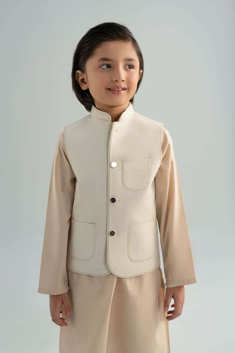 Natural Karandi Waistcoat - alternate view