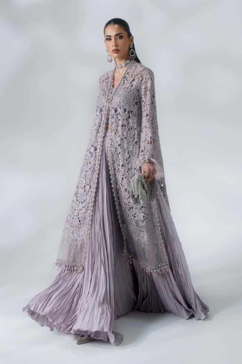 3 Piece Unstitched Embroidered Organza Suit