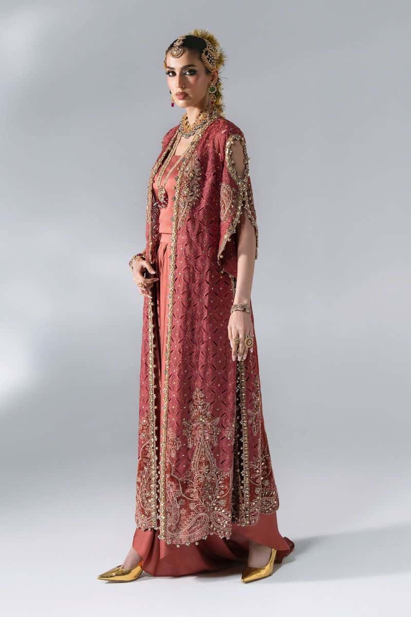 3 Piece Unstitched Embroidered Organza Suit - alternate view