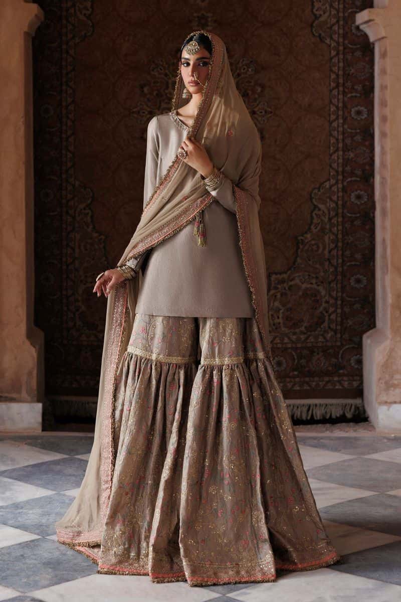 Embroidered Tassel Silk Fabric (2Pcs) - alternate view