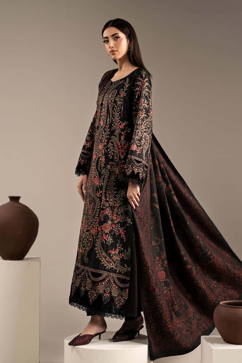 3 Piece Embroidered Marina Twill Suit - alternate view
