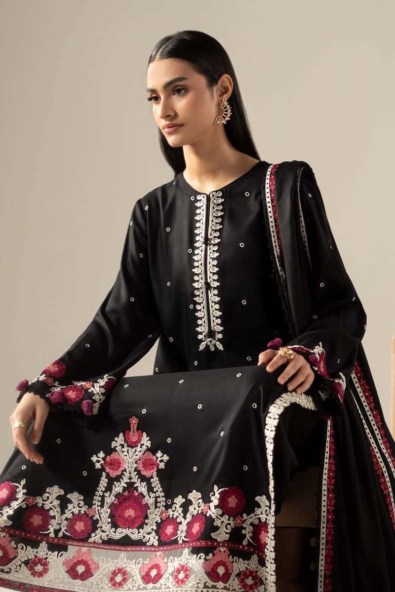 3 Piece Embroidered Marina Twill Suit