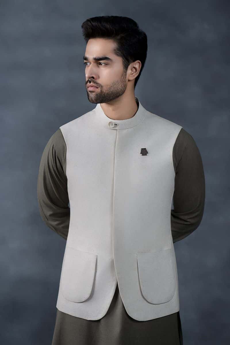 Natural Karandi Waistcoat