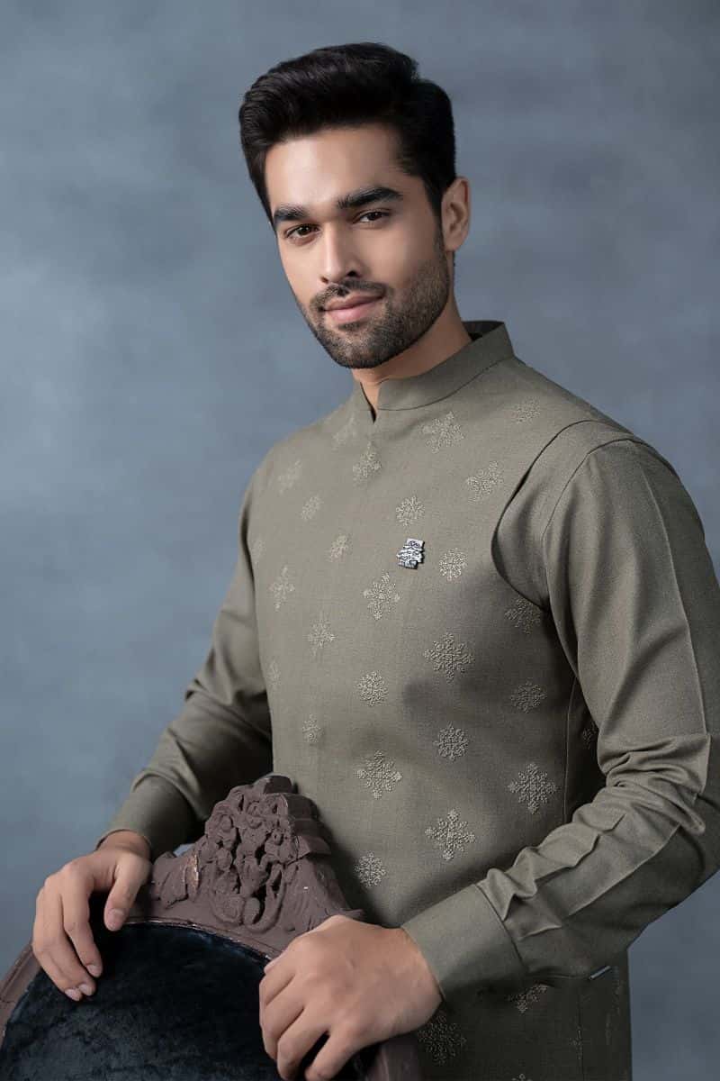 3 Piece Markhor (Polo) Wool Suit - alternate view