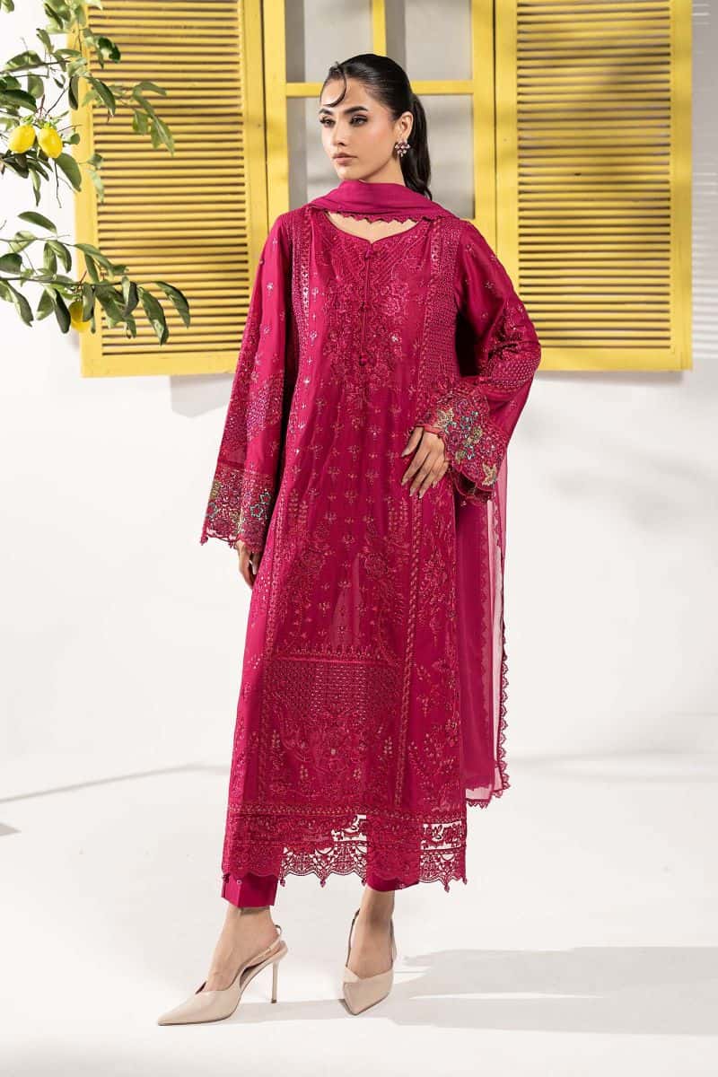 3 Piece Embroidered Lawn Suit - alternate view
