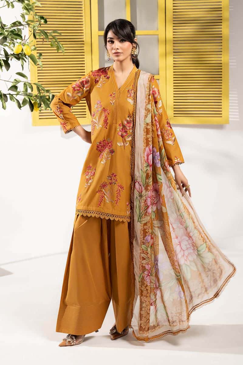 3 Piece Embroidered Lawn Suit - alternate view