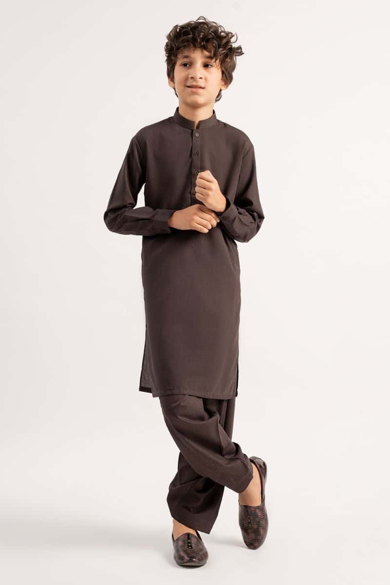 Wash & Wear Suit - DARK BROWN
