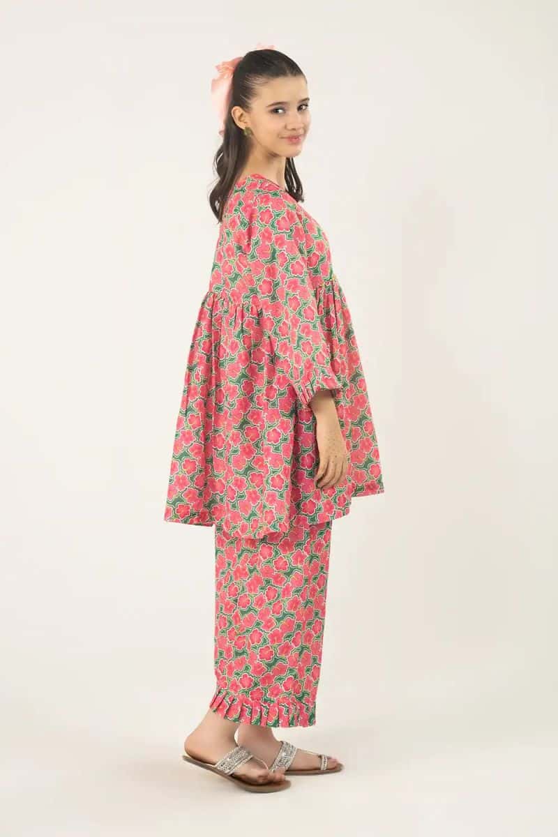 2 Piece - Printed Texture Suit - alternate view