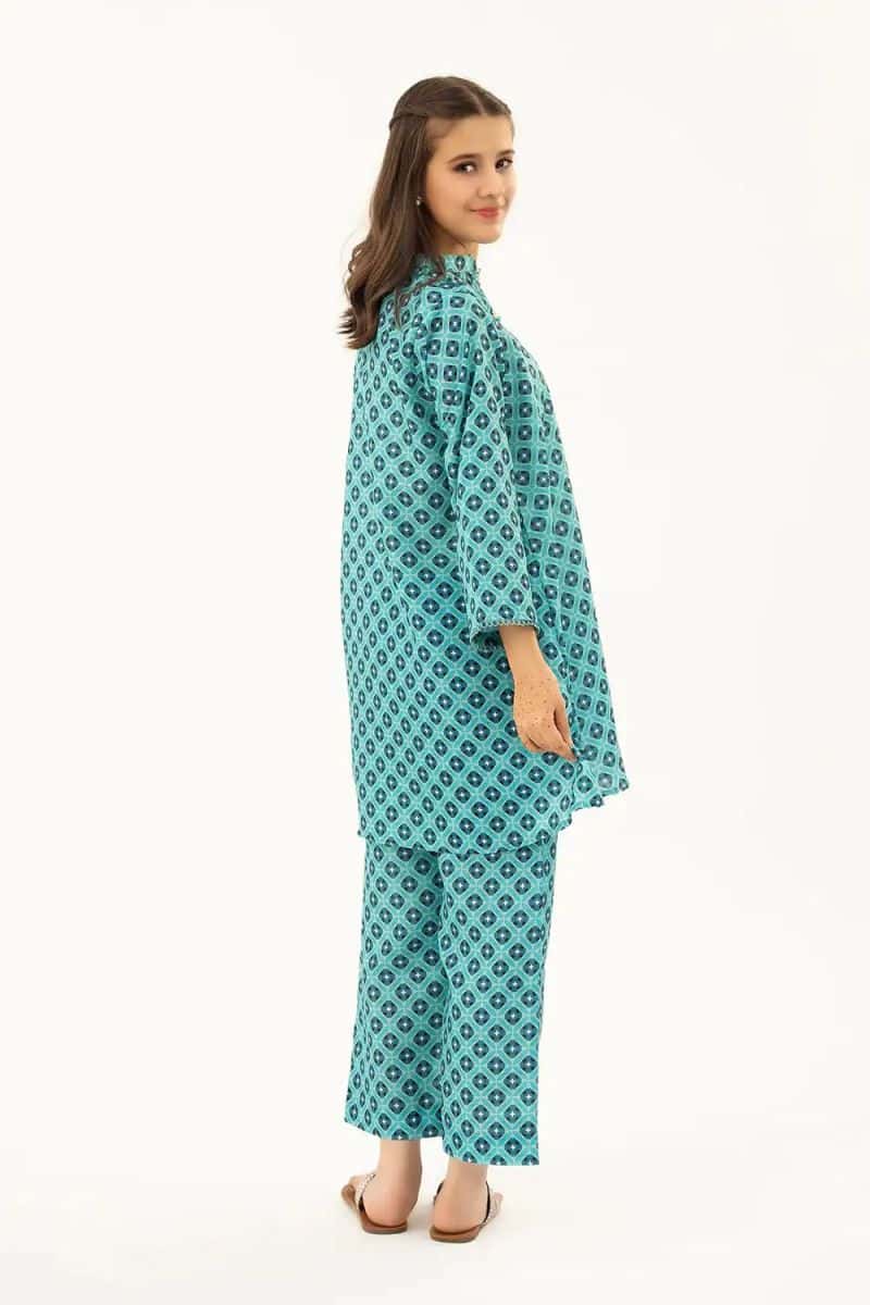 2 Piece - Printed Texture Suit - alternate view