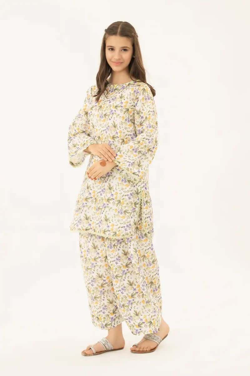2 Piece - Printed Texture Suit