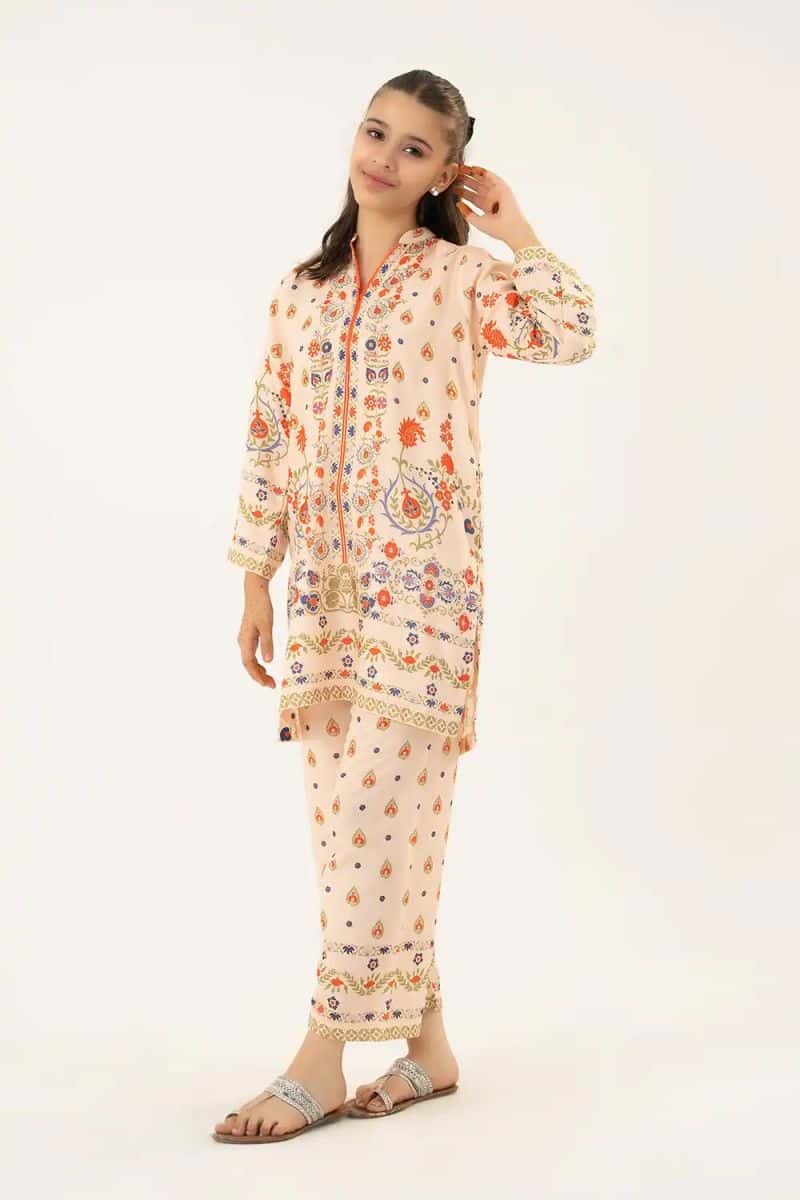 2 Piece - Printed Texture Suit