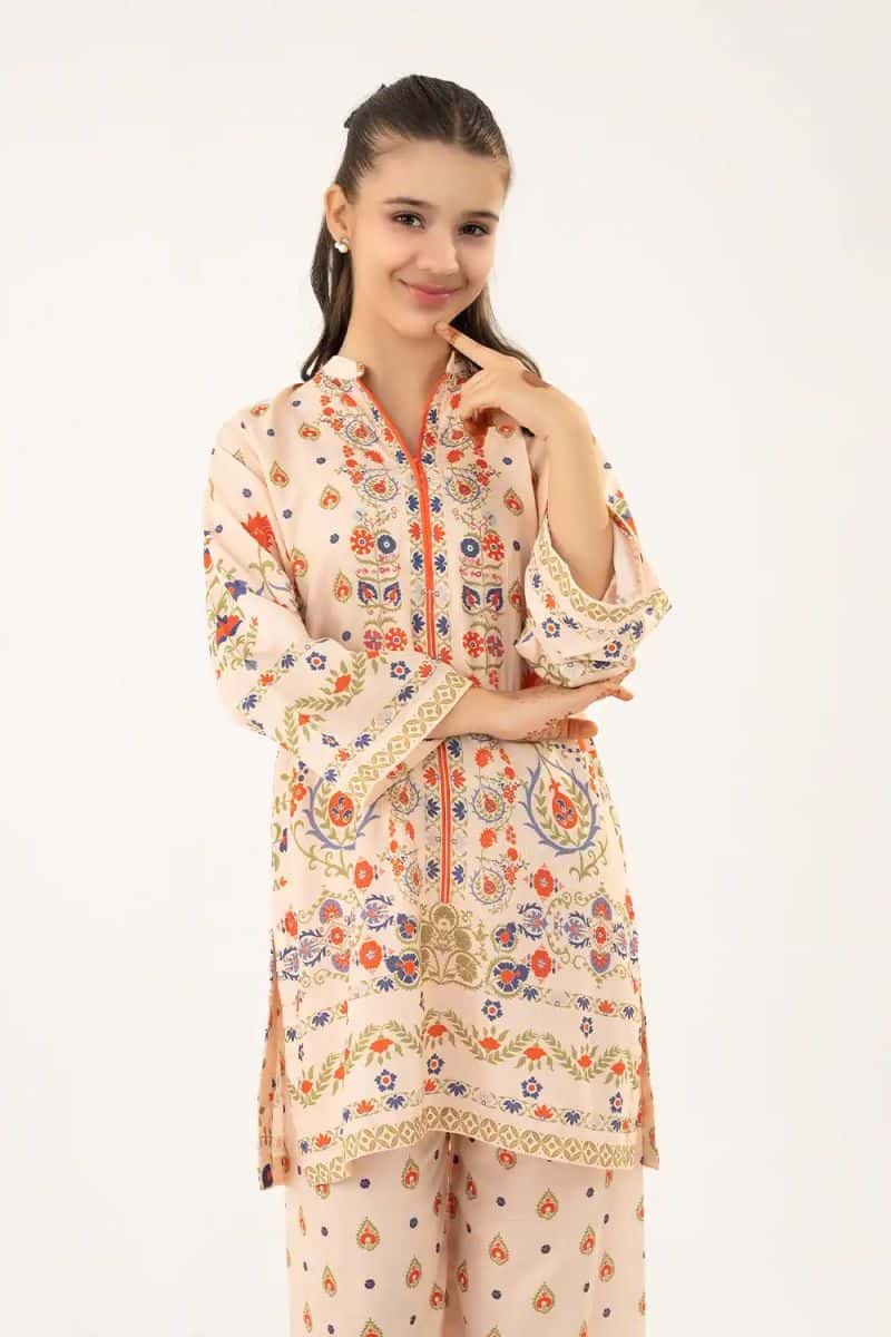 2 Piece - Printed Texture Suit - alternate view