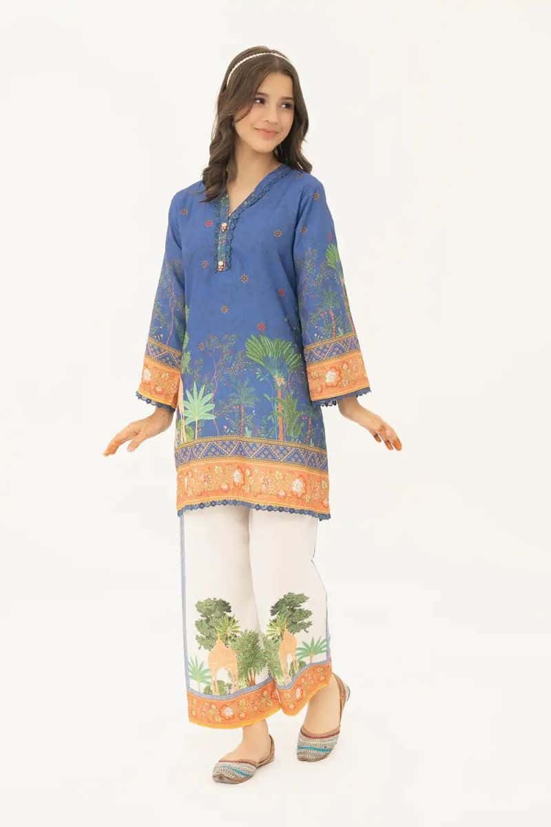 2 Piece - Printed Texture Suit