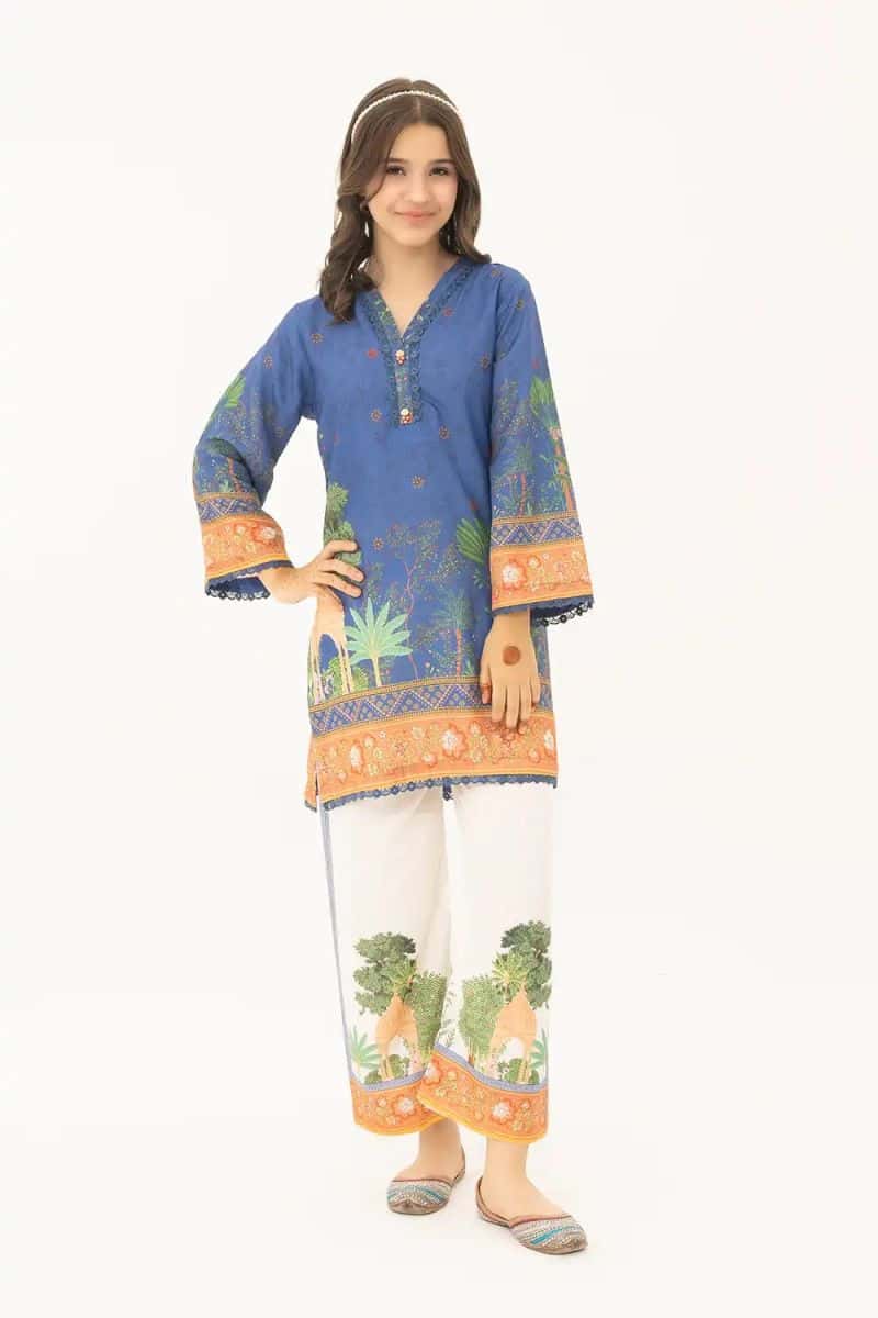 2 Piece - Printed Texture Suit - alternate view