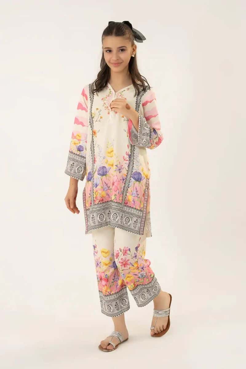 2 Piece - Printed Texture Suit - alternate view